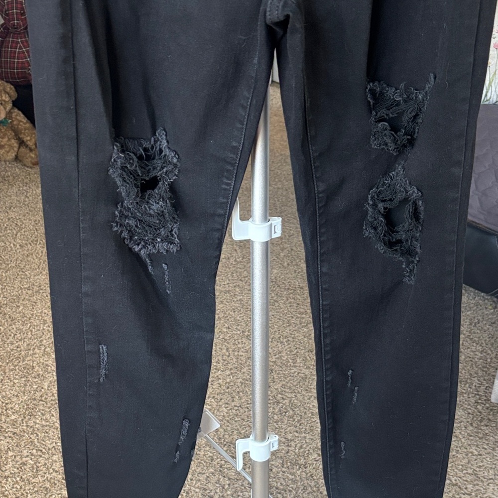 Judy Blue Ripped Black Jeans for Women SZ 9/29 - Picture 5 of 8